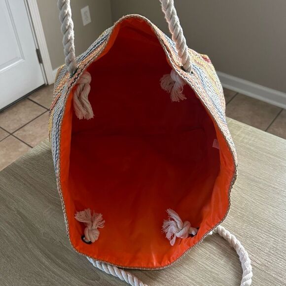 NWOT … Striped Multicolor Tote Bag - Picture 4 of 4